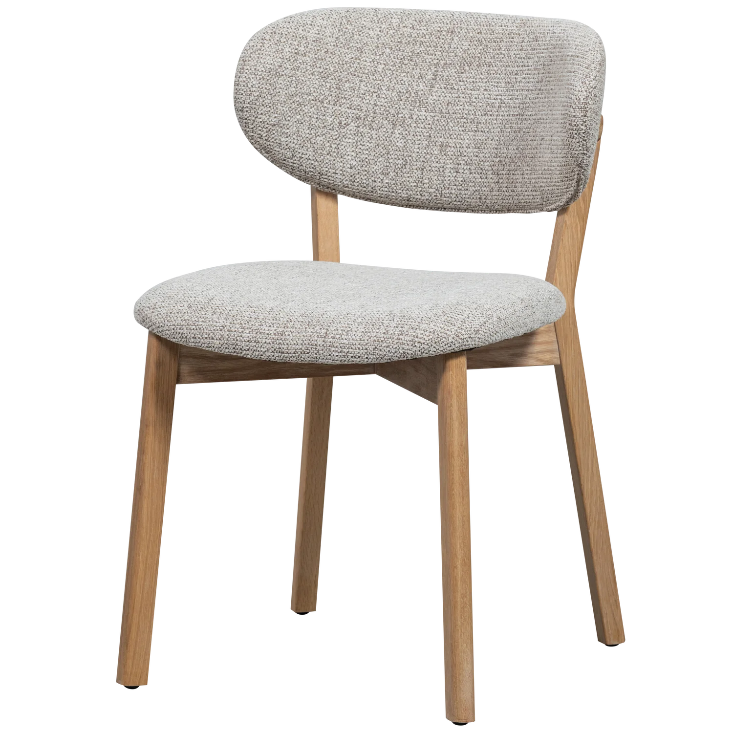 Stuhl UDAR grau-beige mit Holzgestell
