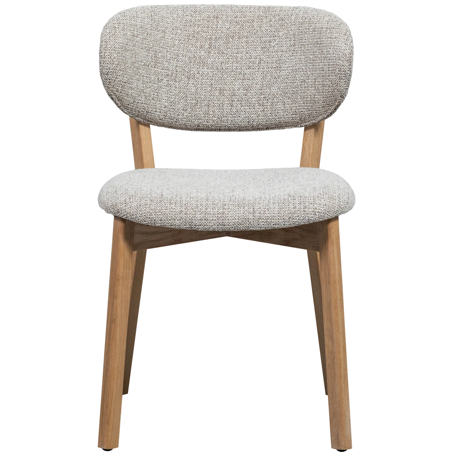 Stuhl UDAR grau-beige mit Holzgestell