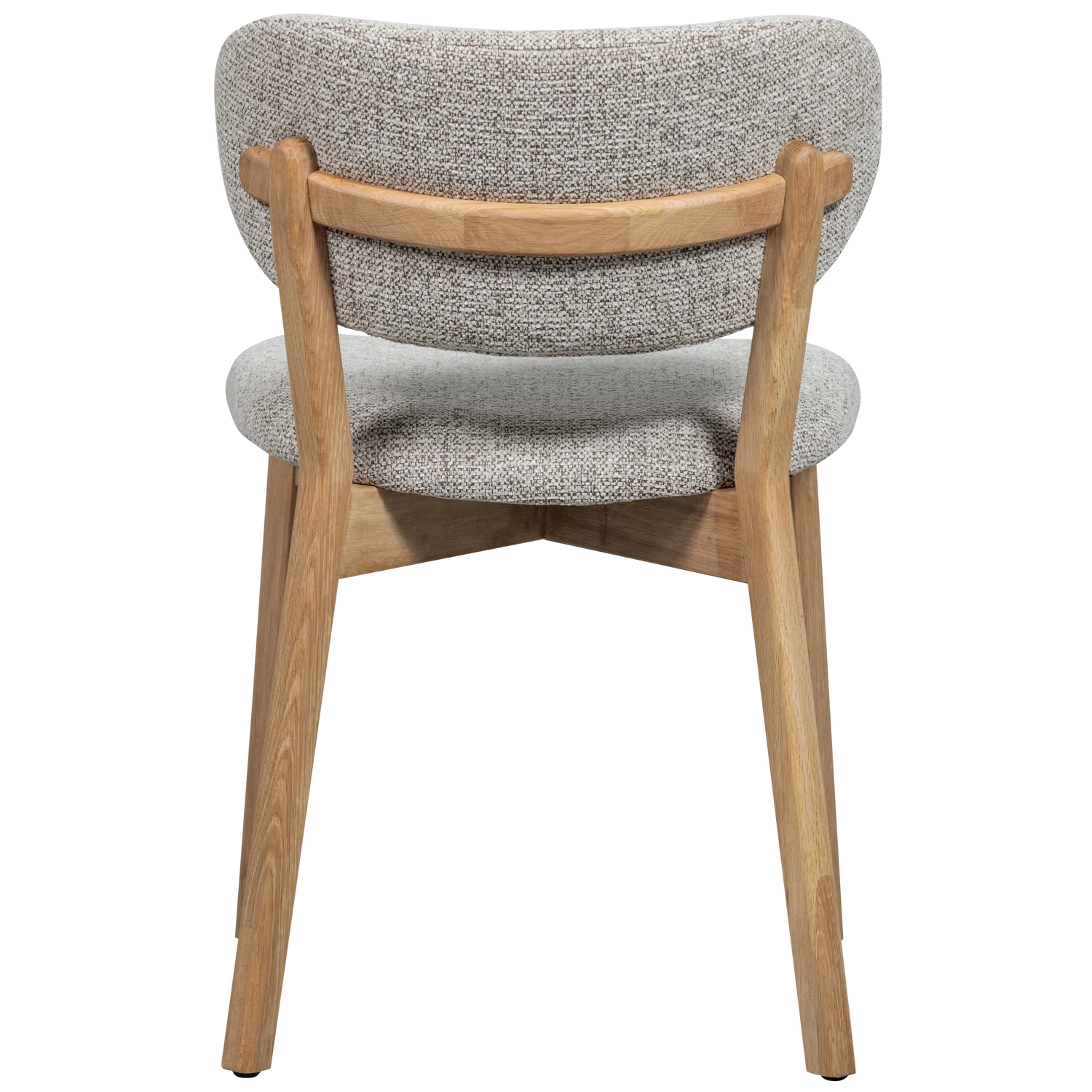 Stuhl UDAR grau-beige mit Holzgestell
