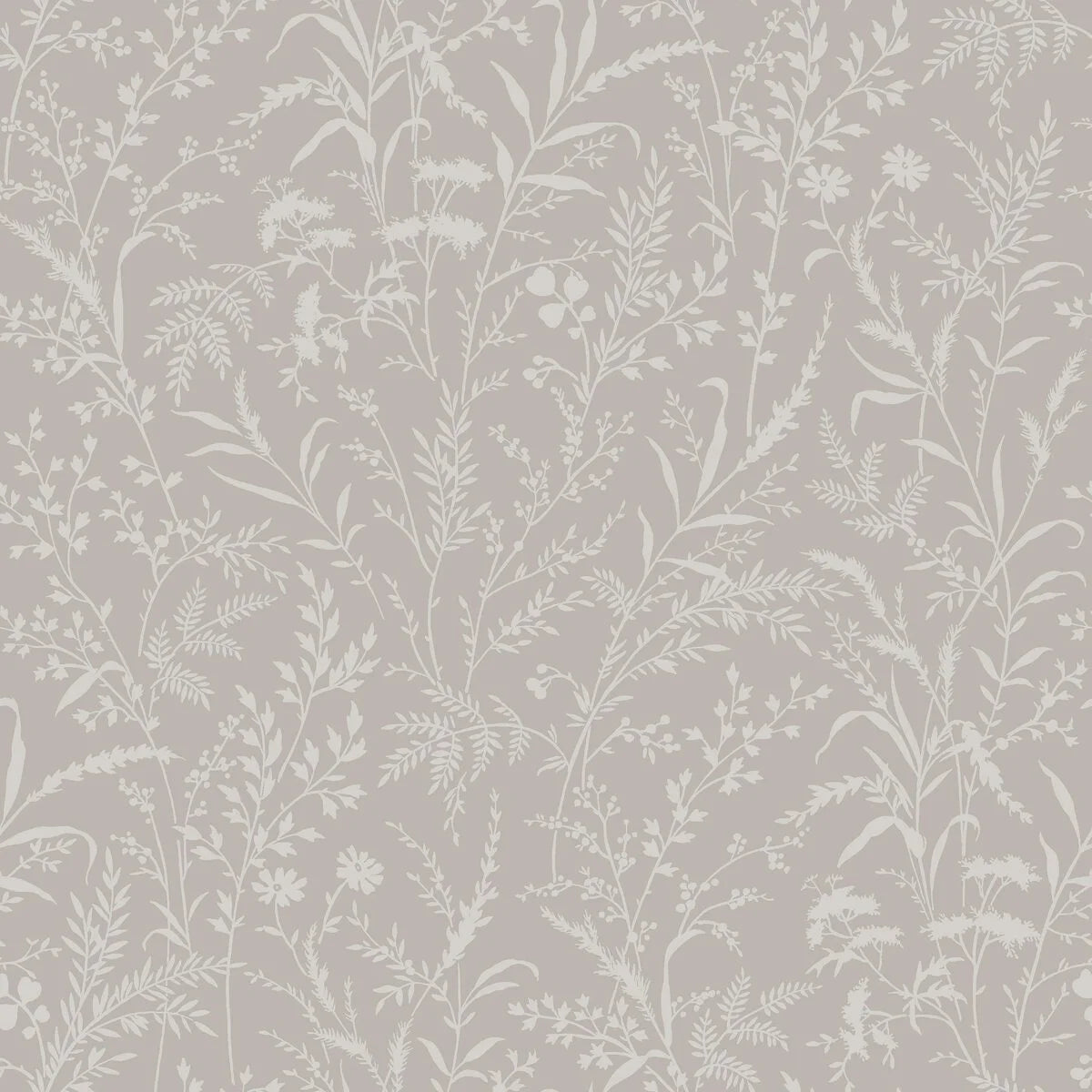 Non-woven paper wallpaper with a floral pattern FLORIAN brown