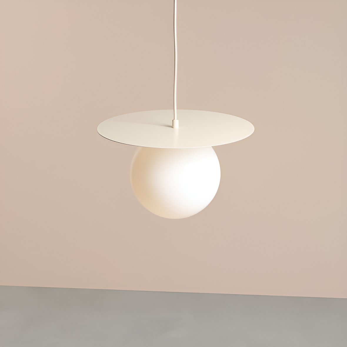 LOOP cremefarbene Pendelleuchte