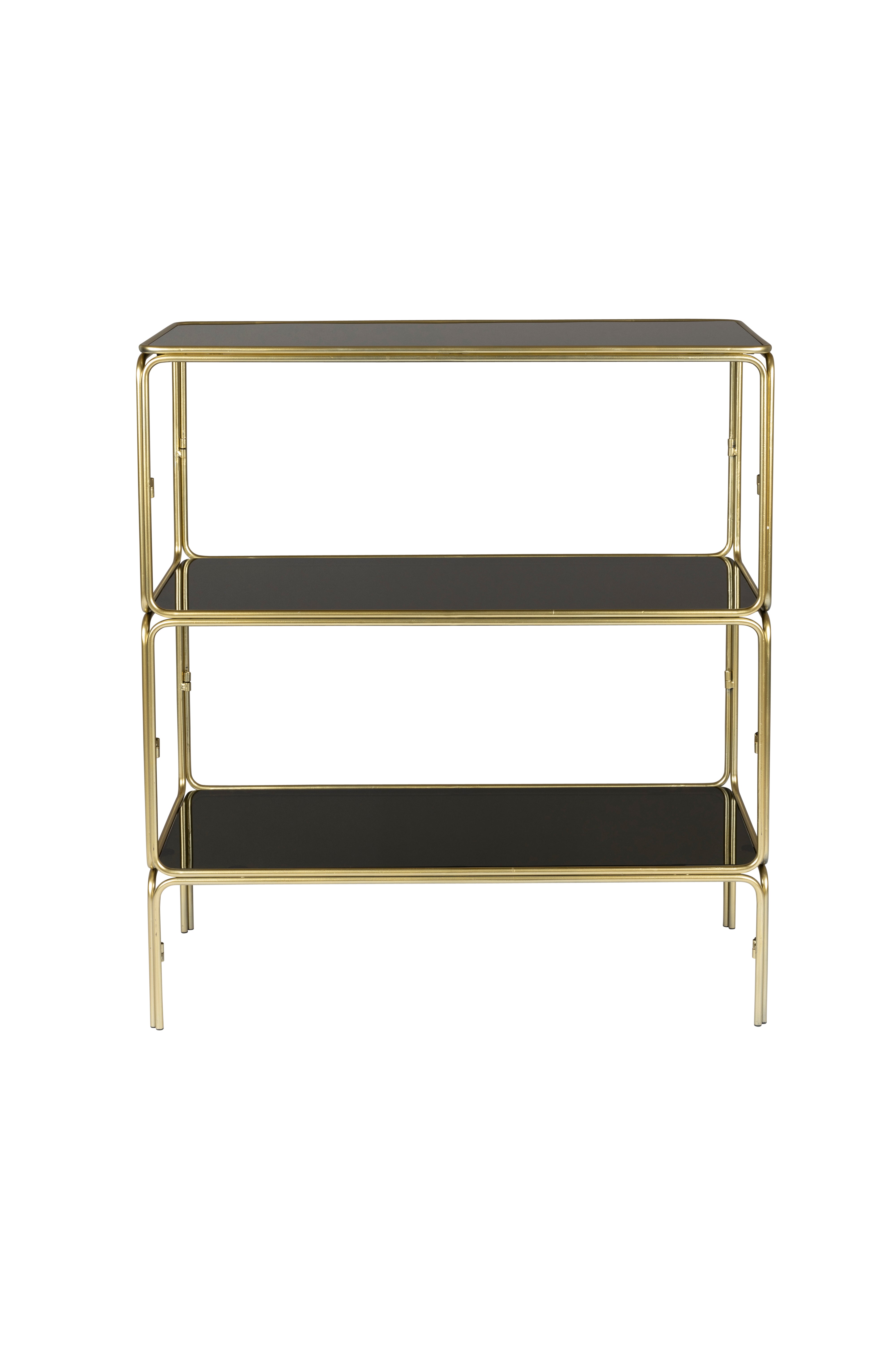 Regal LIAH Glas mit goldenem Fuß