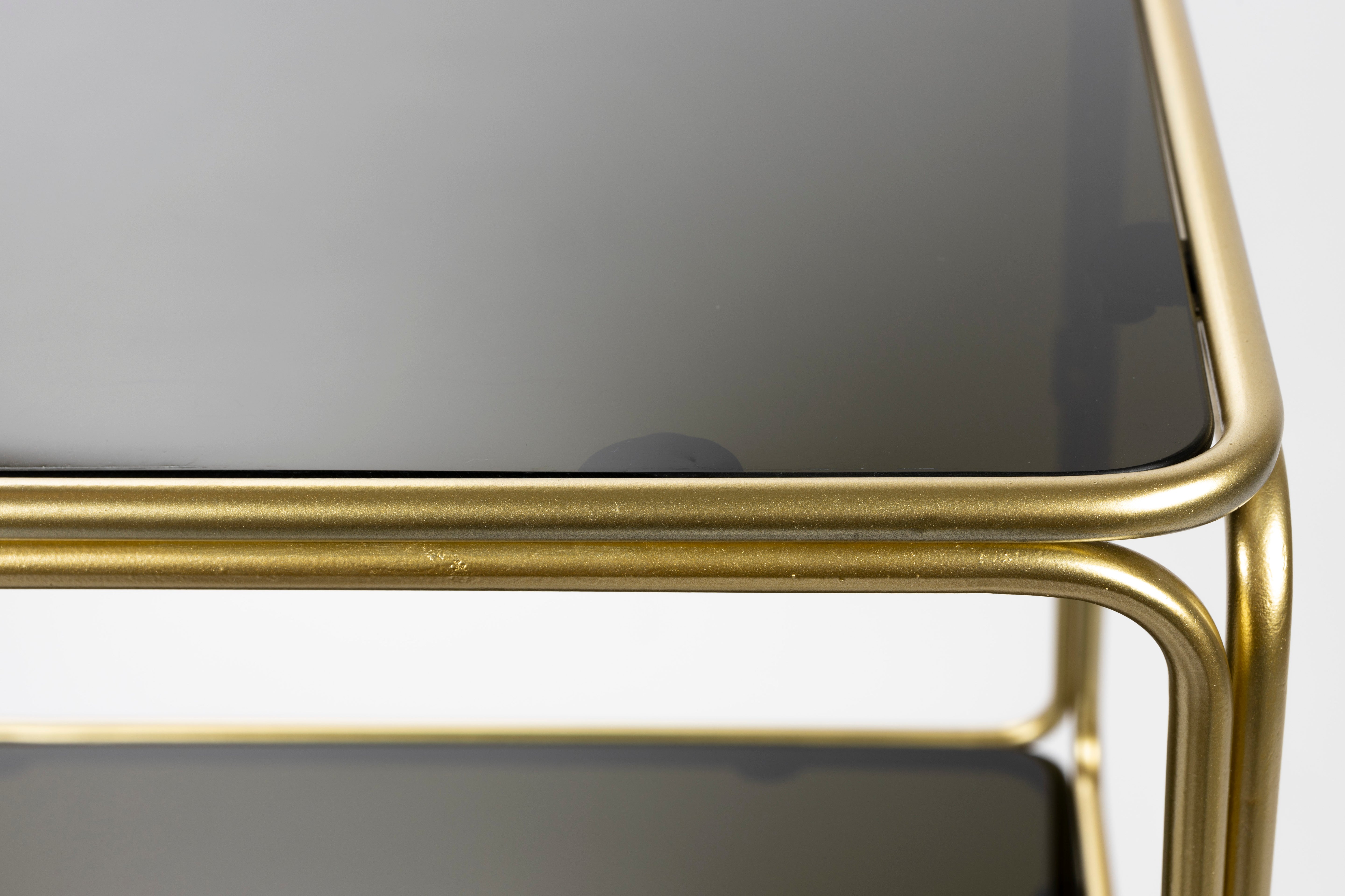 Regal LIAH Glas mit goldenem Fuß
