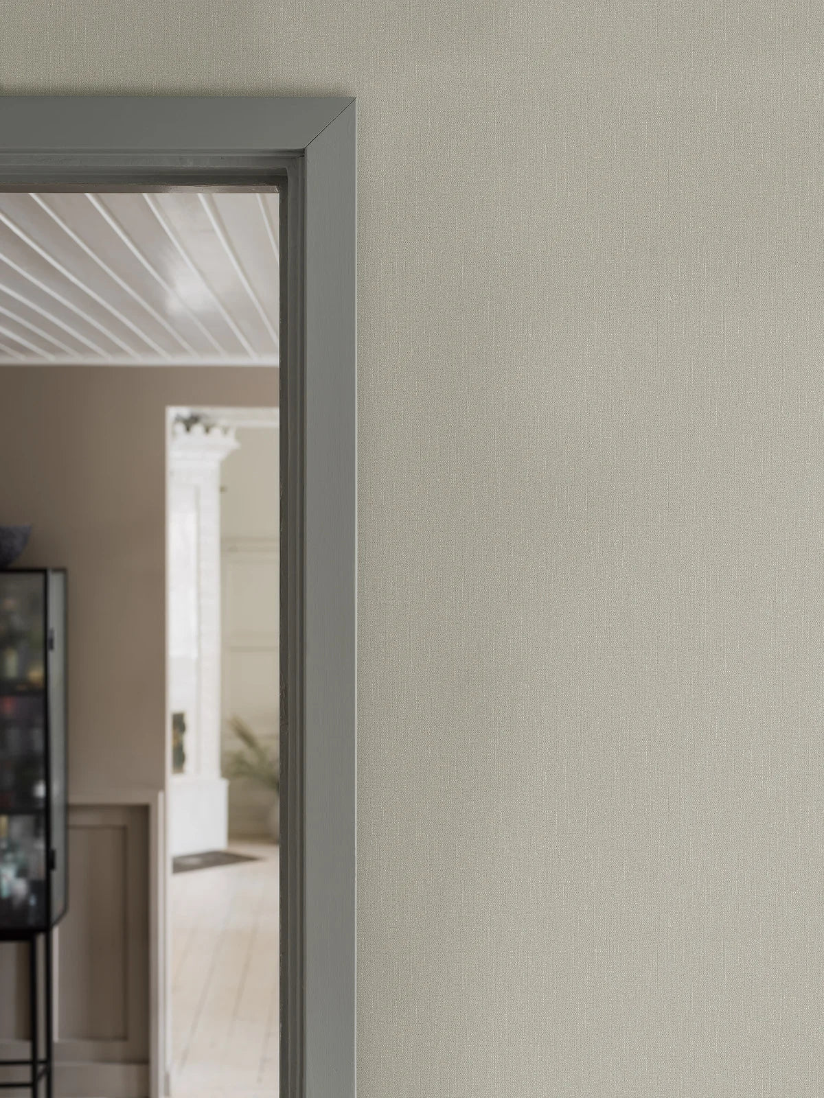 Structural wallpaper imitating linen LINEN - SCANDINAVIAN BEIGE light beige