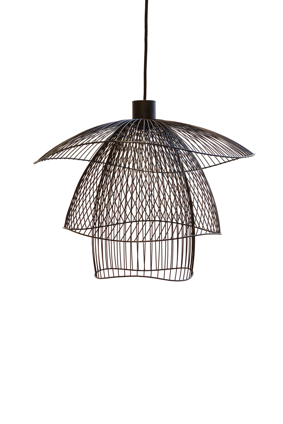 Black papillon hanging lamp