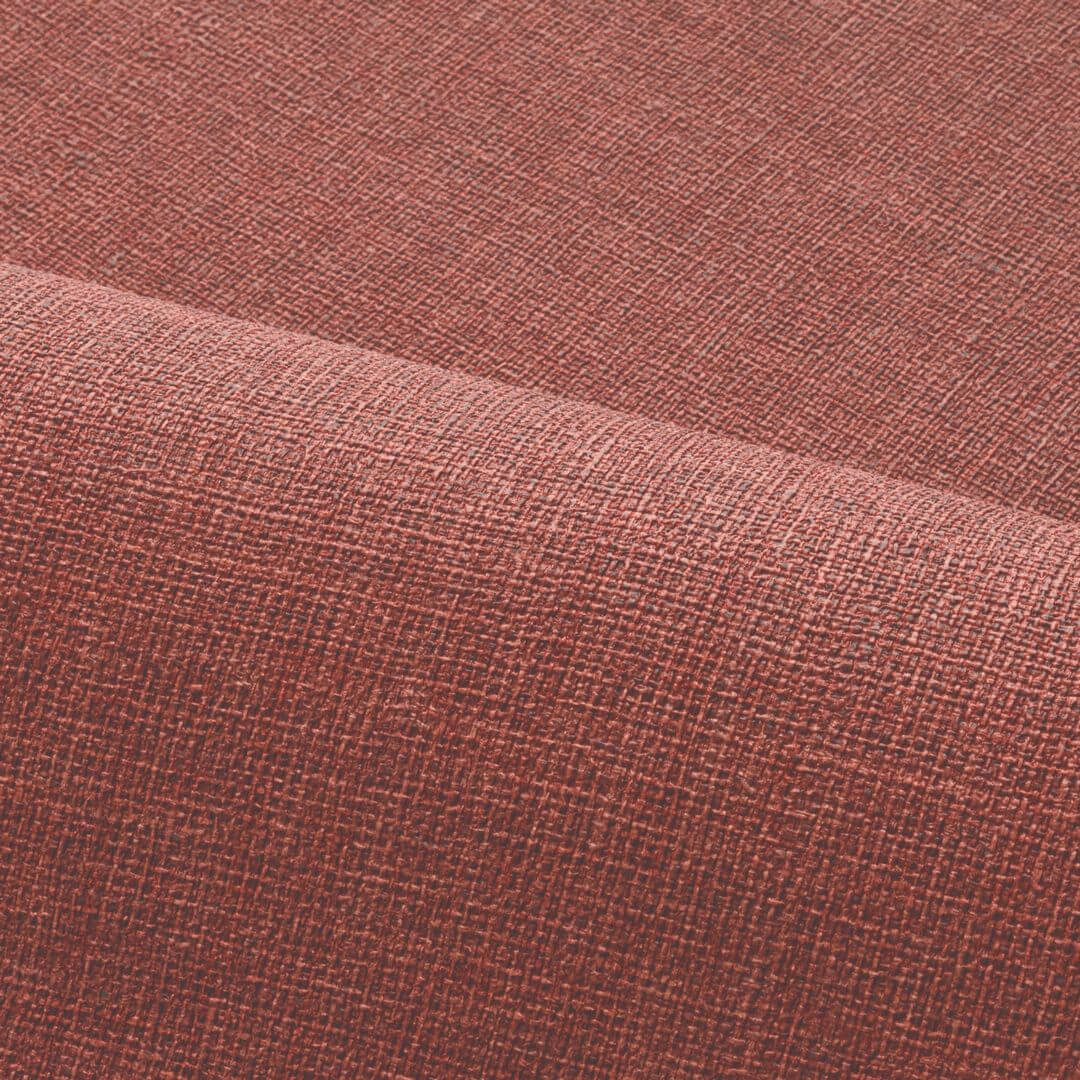 Structural vinyl wallpaper imitating jute LIENZO - BOIS DE ROSE burgundy