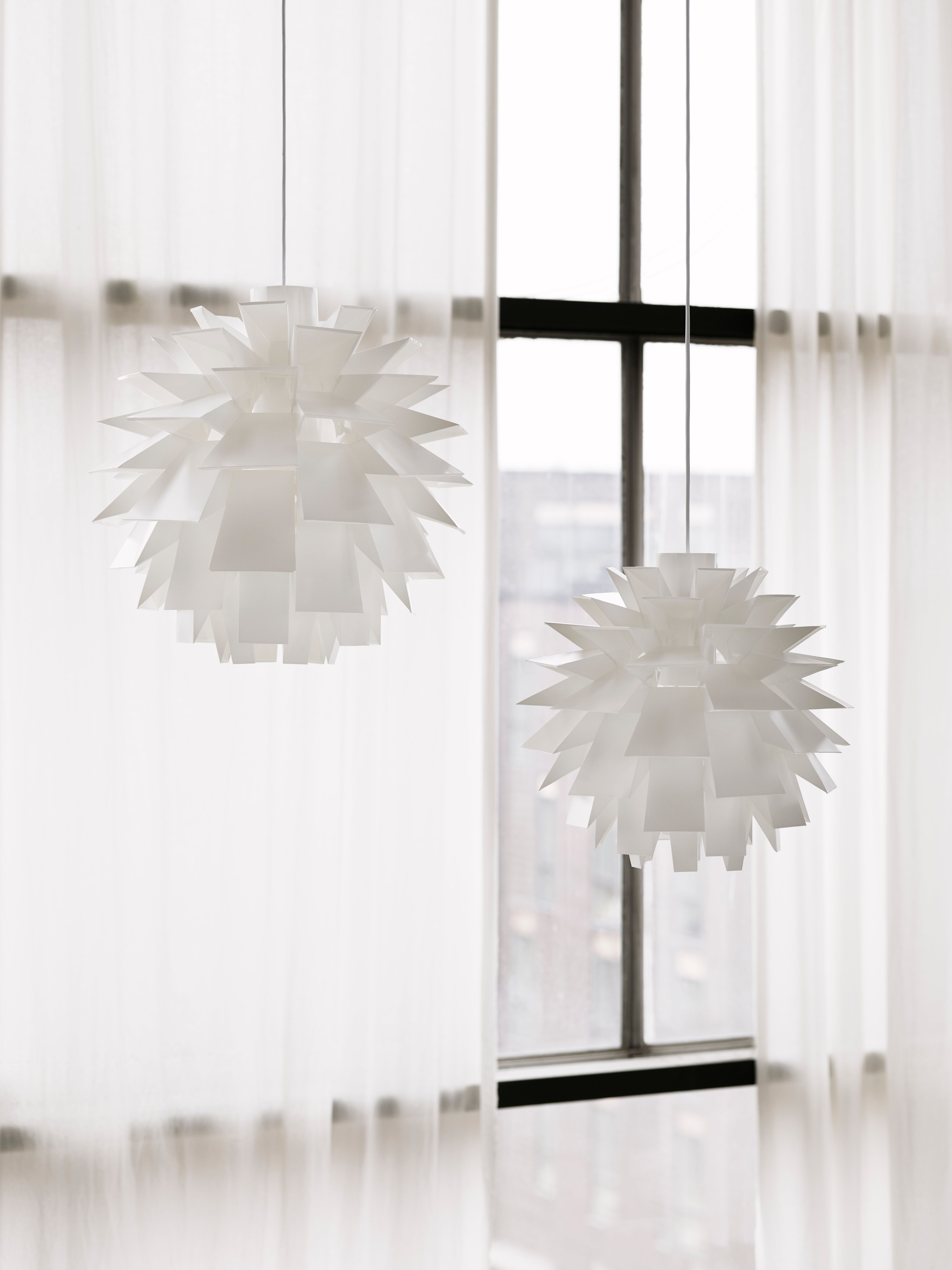 White pendant lamp shade NORM 69