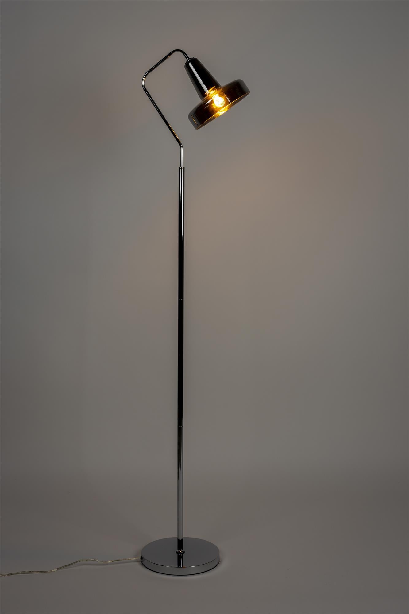 ANSHIN Floor Lamp Smoked Glass