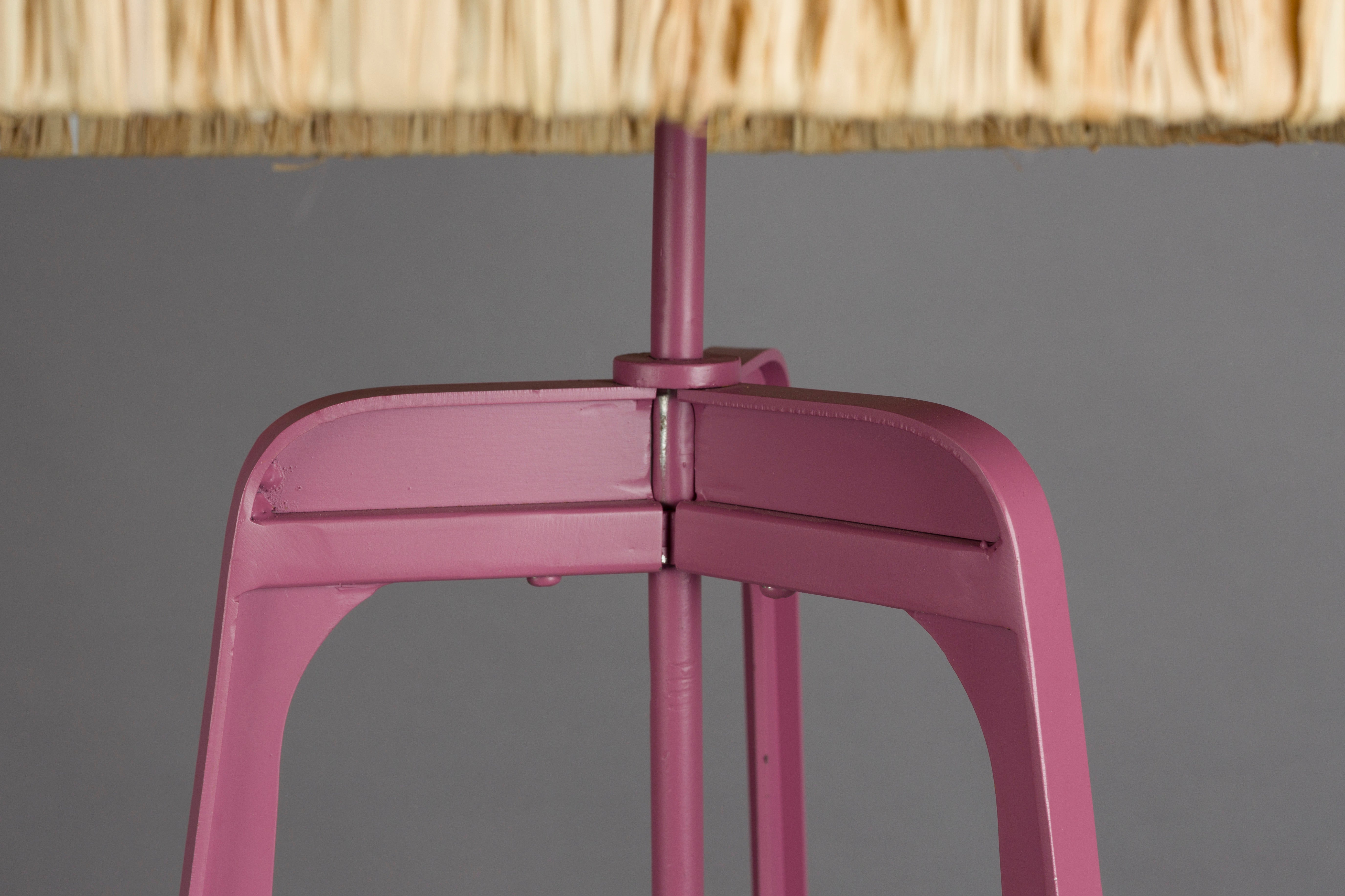 Lampe AFRA hellbraun mit pflaumenfarbener Basis
