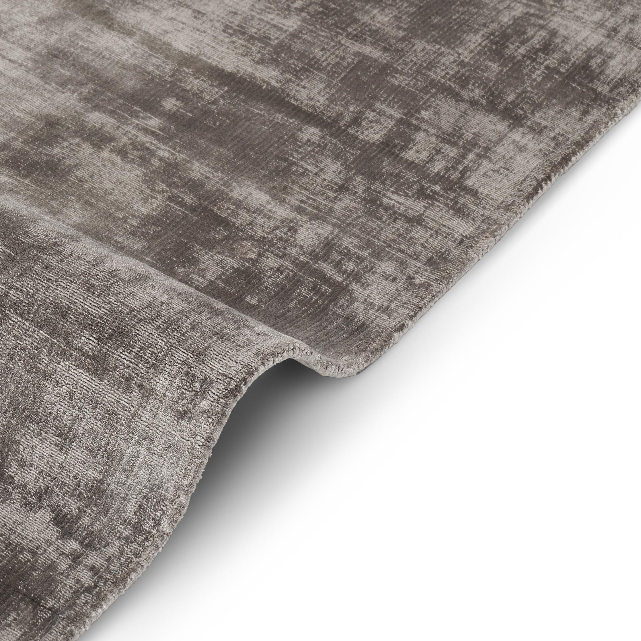 Round Rug DESERT Dark Gray