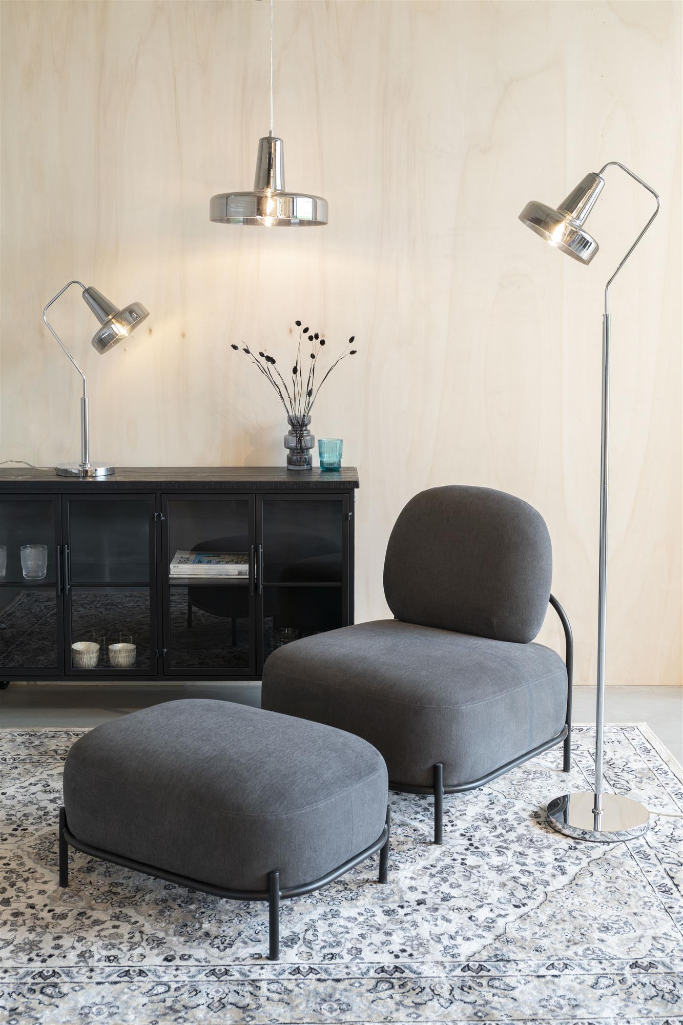 ANSHIN pendant lamp smoked glass