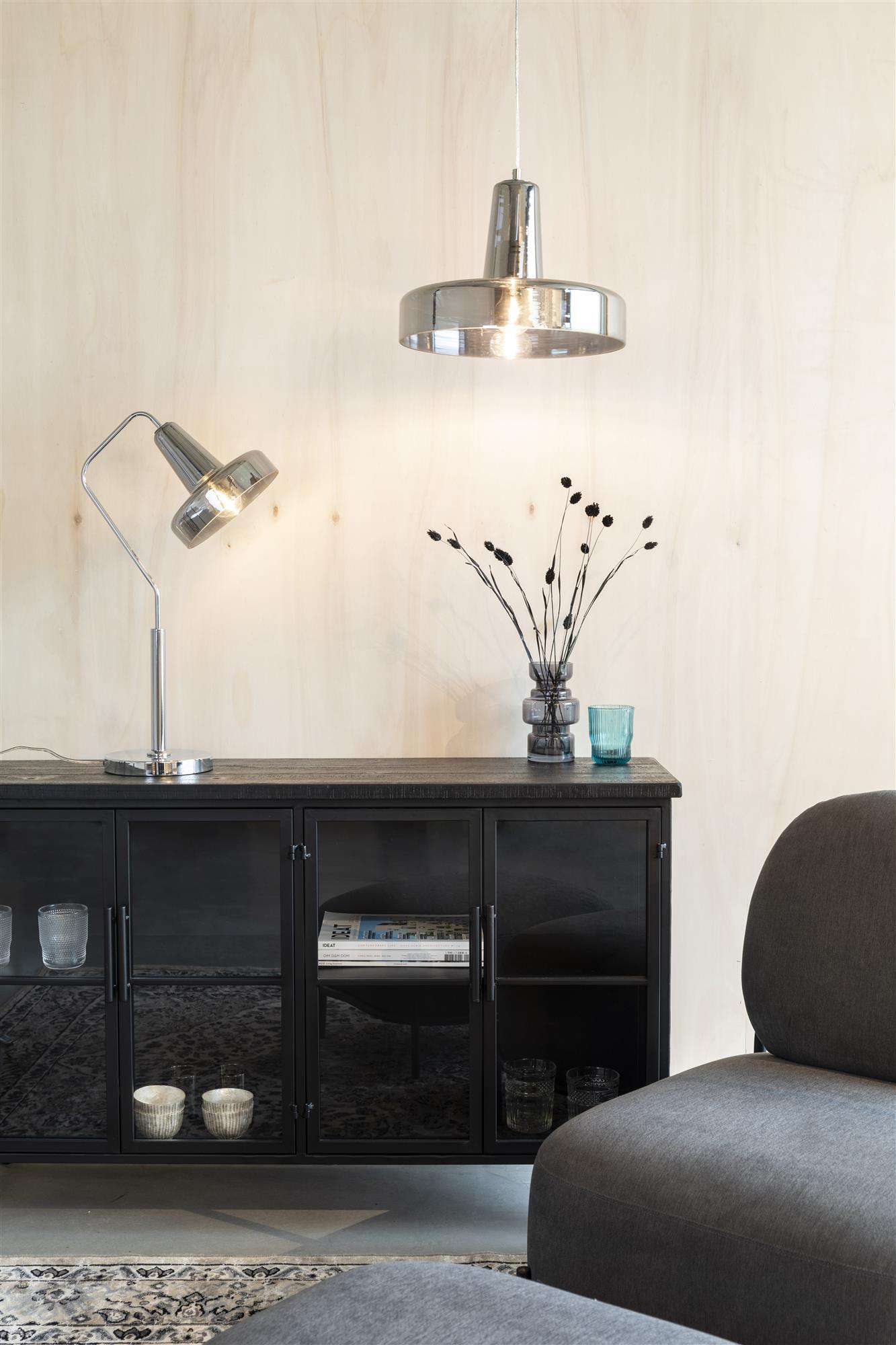 ANSHIN pendant lamp smoked glass