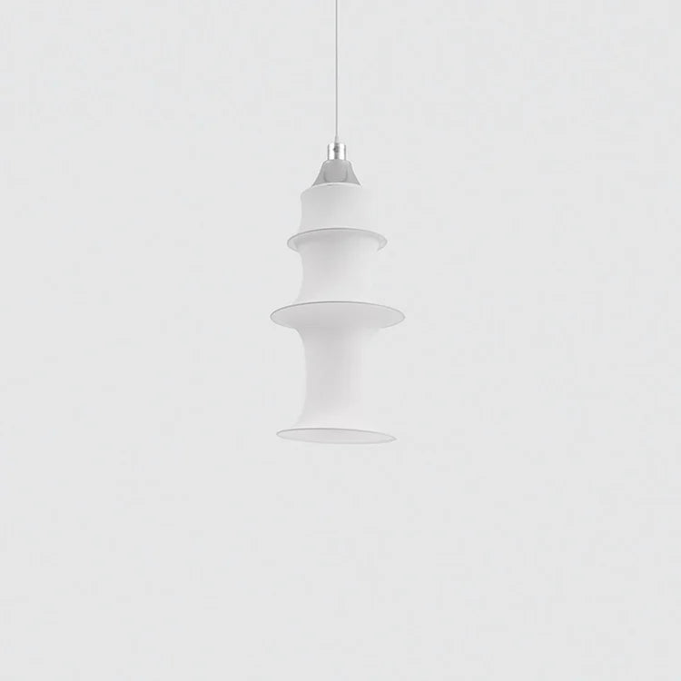 Falkland hanging lamp white fabric