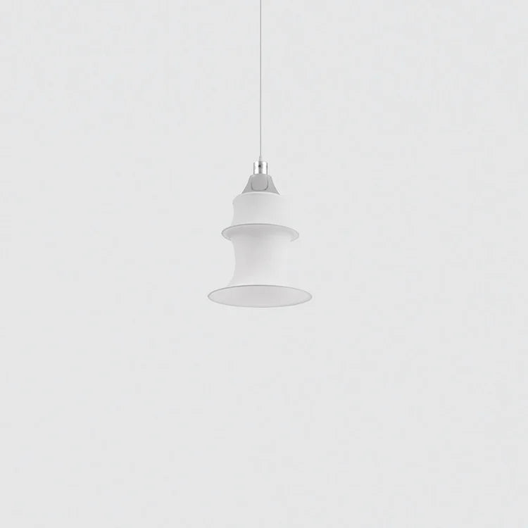 Falkland hanging lamp white fabric