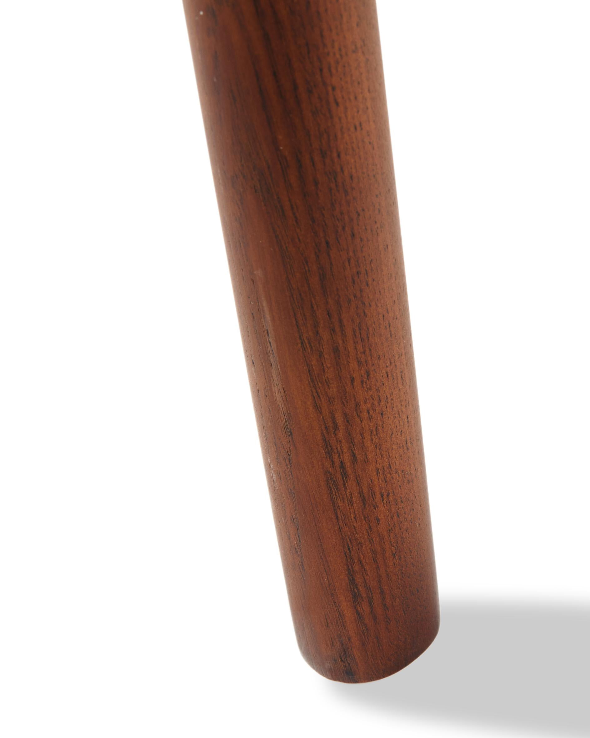 HENRY Armchair in Orchid with Geometric Pattern and Wooden Base