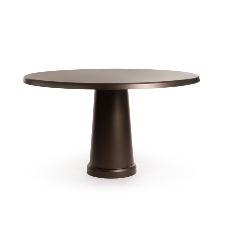 ALL-ROUND round brown table