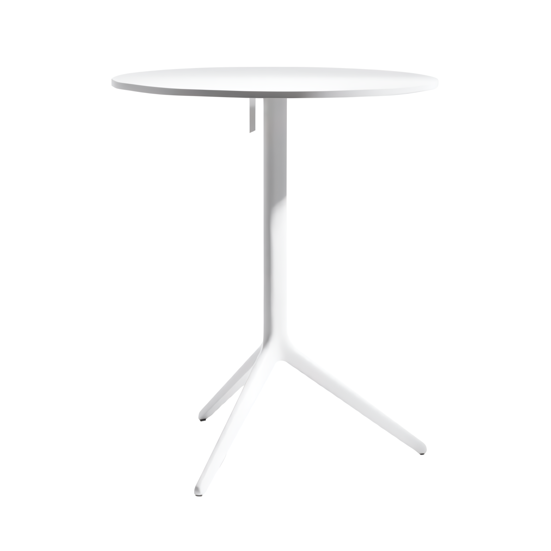 Round outdoor table CENTRAL white