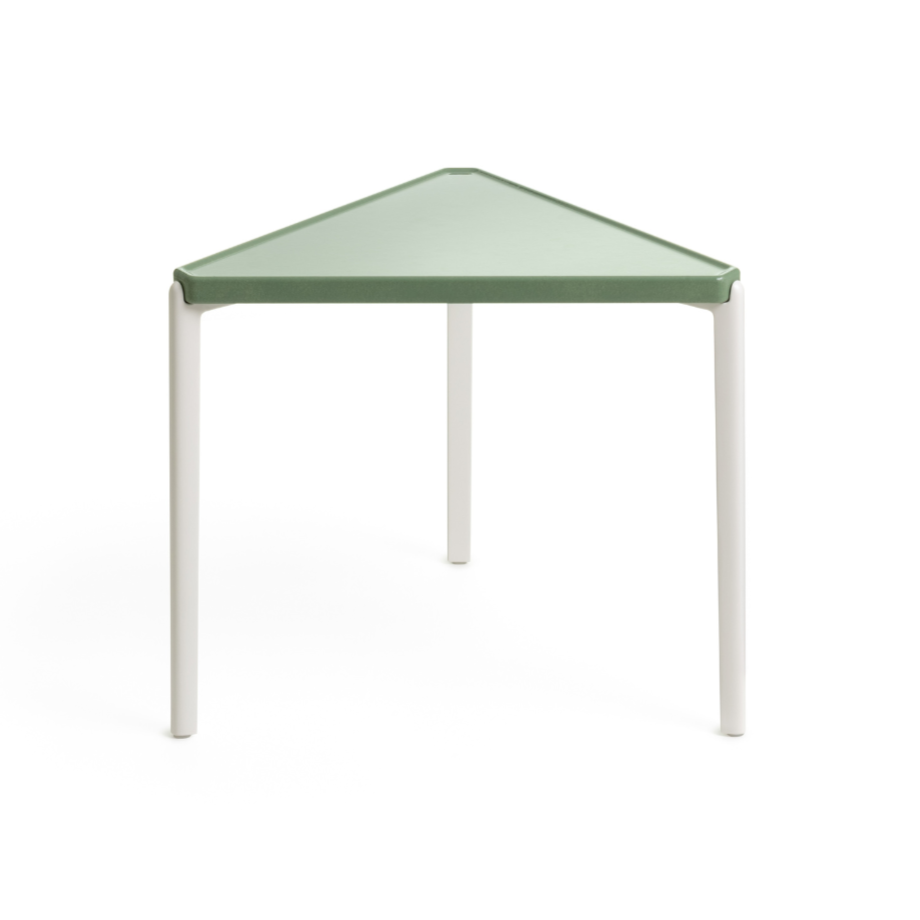 TAMBOUR green concrete side table