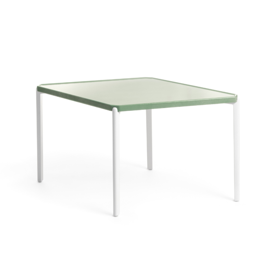 TAMBOUR green concrete coffee table
