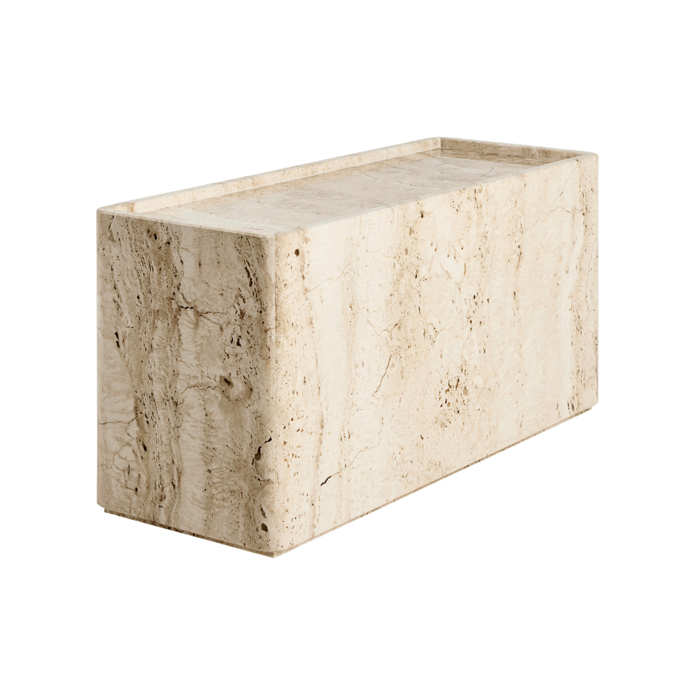 PIETRA cream travertine coffee table
