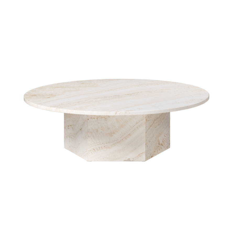 EPIC cream travertine coffee table