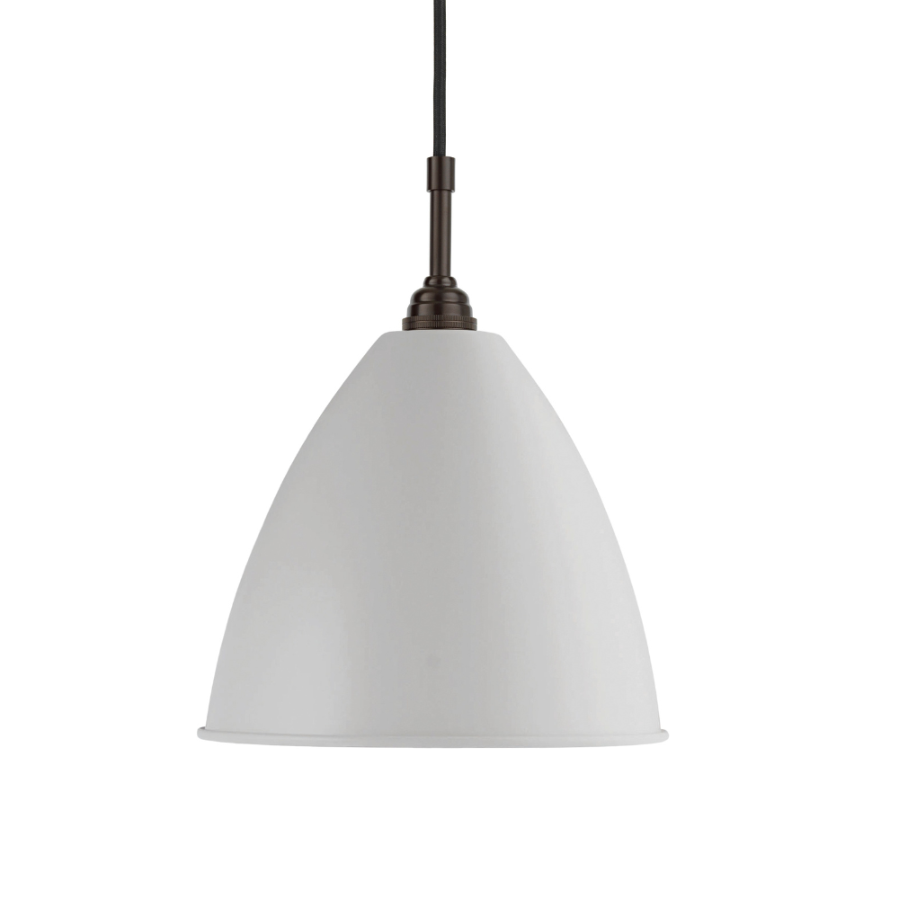 Pendelleuchte BESTLITE BL9 schwarz mit cremefarbenem Schirm