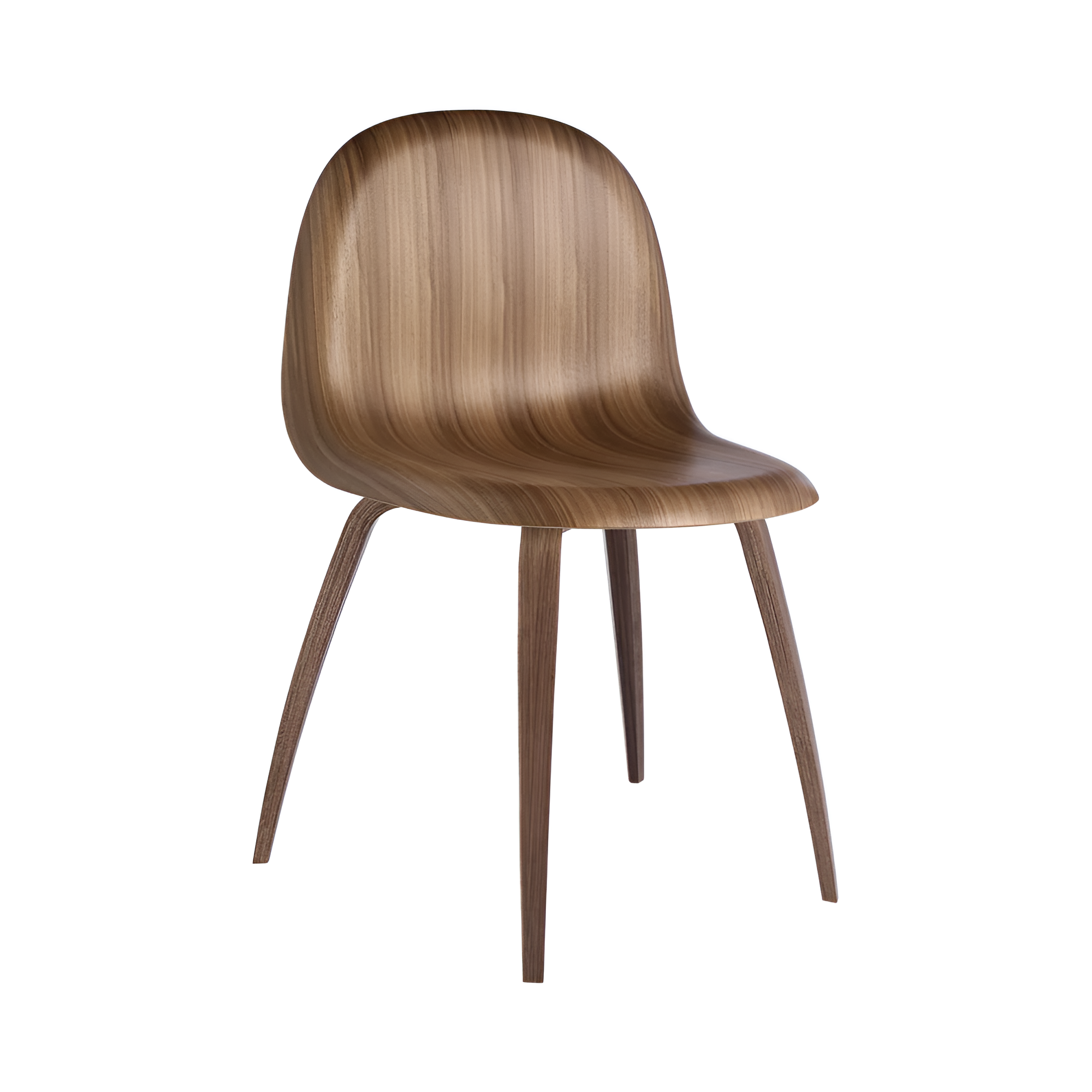Stuhl GUBI 3D Nussbaum
