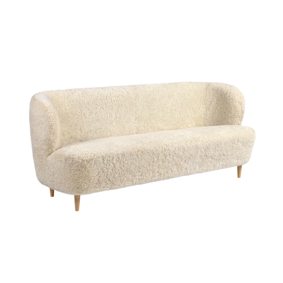 Sofa STAY gepolstert mit Eichenbasis