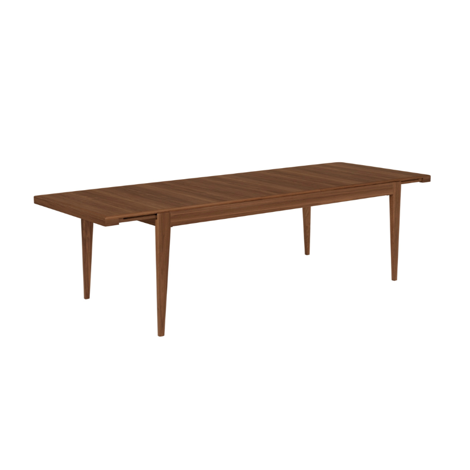 Ausziehbarer Tisch S-TABLE aus Nussbaumholz