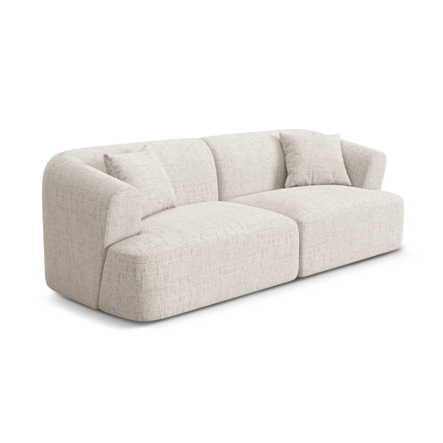 3-seater Sofa CAMPI cream chenille