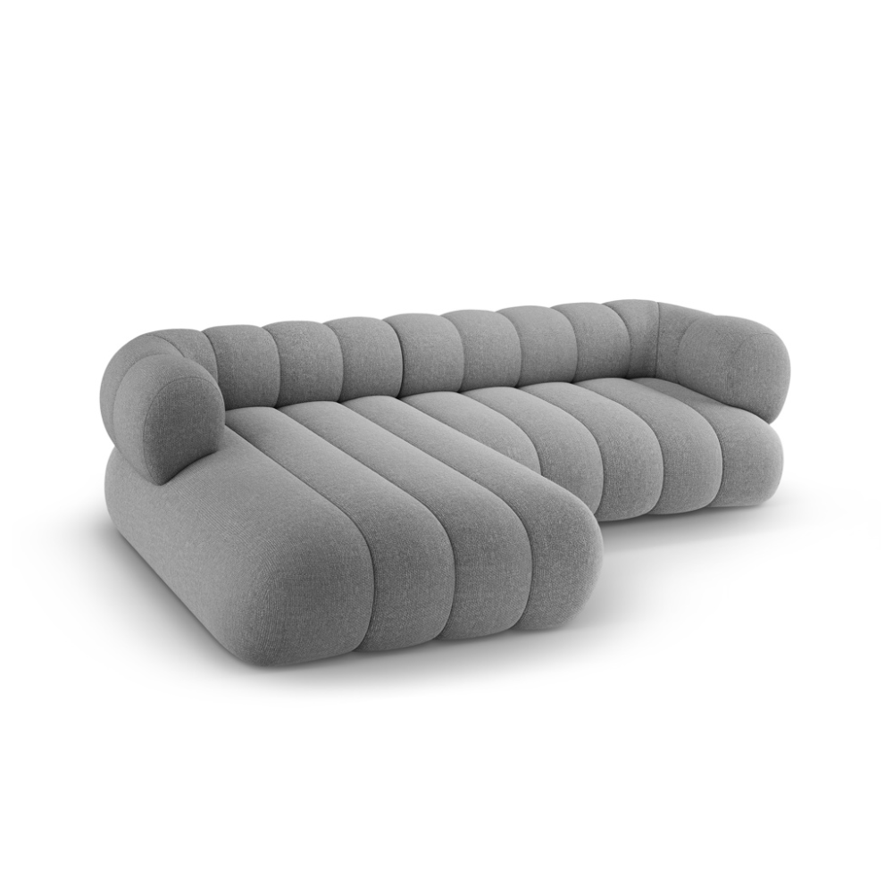 5-seater left-facing corner sofa KOGE light gray
