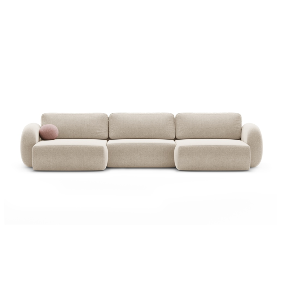 Sofa Panoramica mit Schlaffunktion für 5 Personen TONALE sandfarben