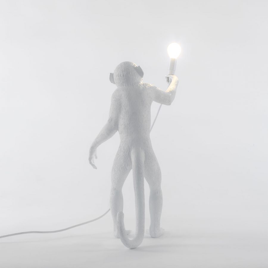 MONKEY STANDING table lamp white