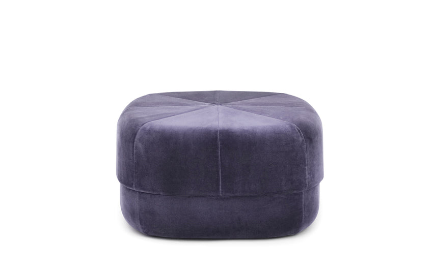 Purple circus pouf