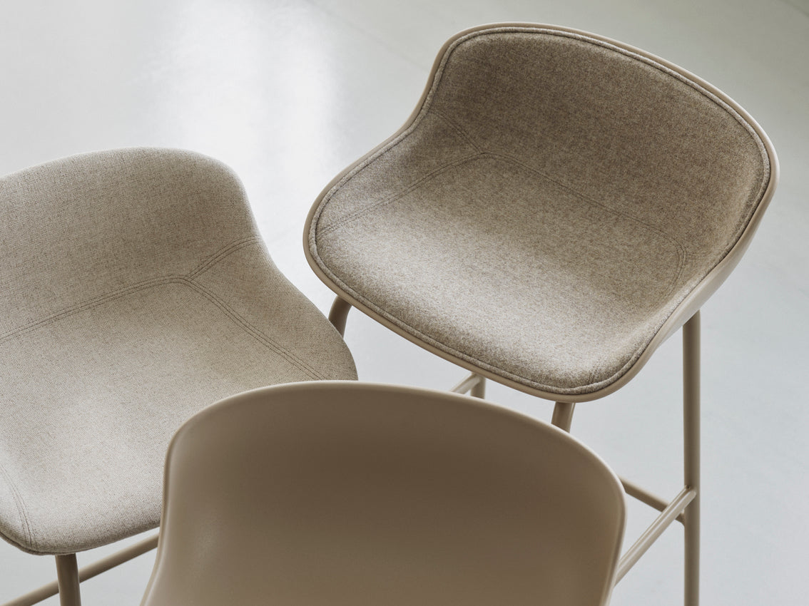 Hyg Upholstered Bar Chair with olive base