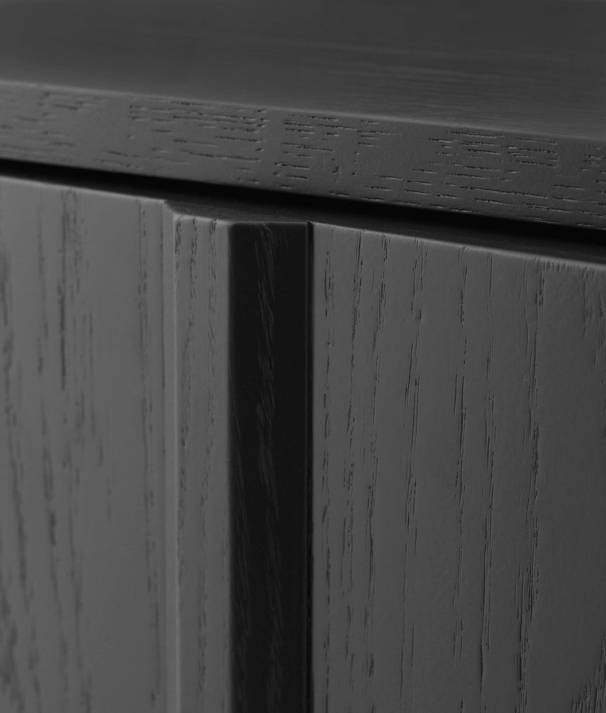 RIB RIB RIB cabinet black oak veneer