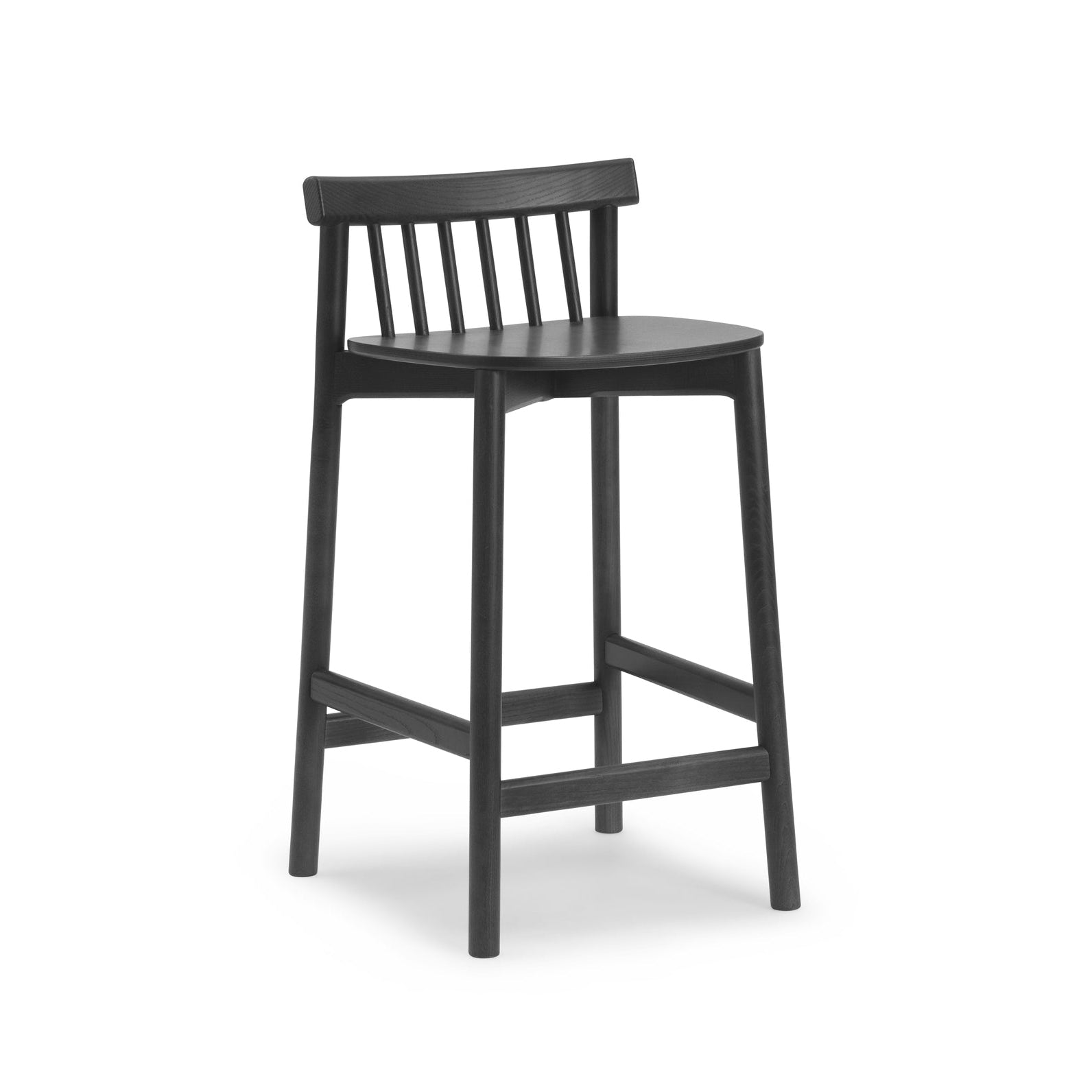 Pind Bar Stuhl schwarzer Aschefurnier