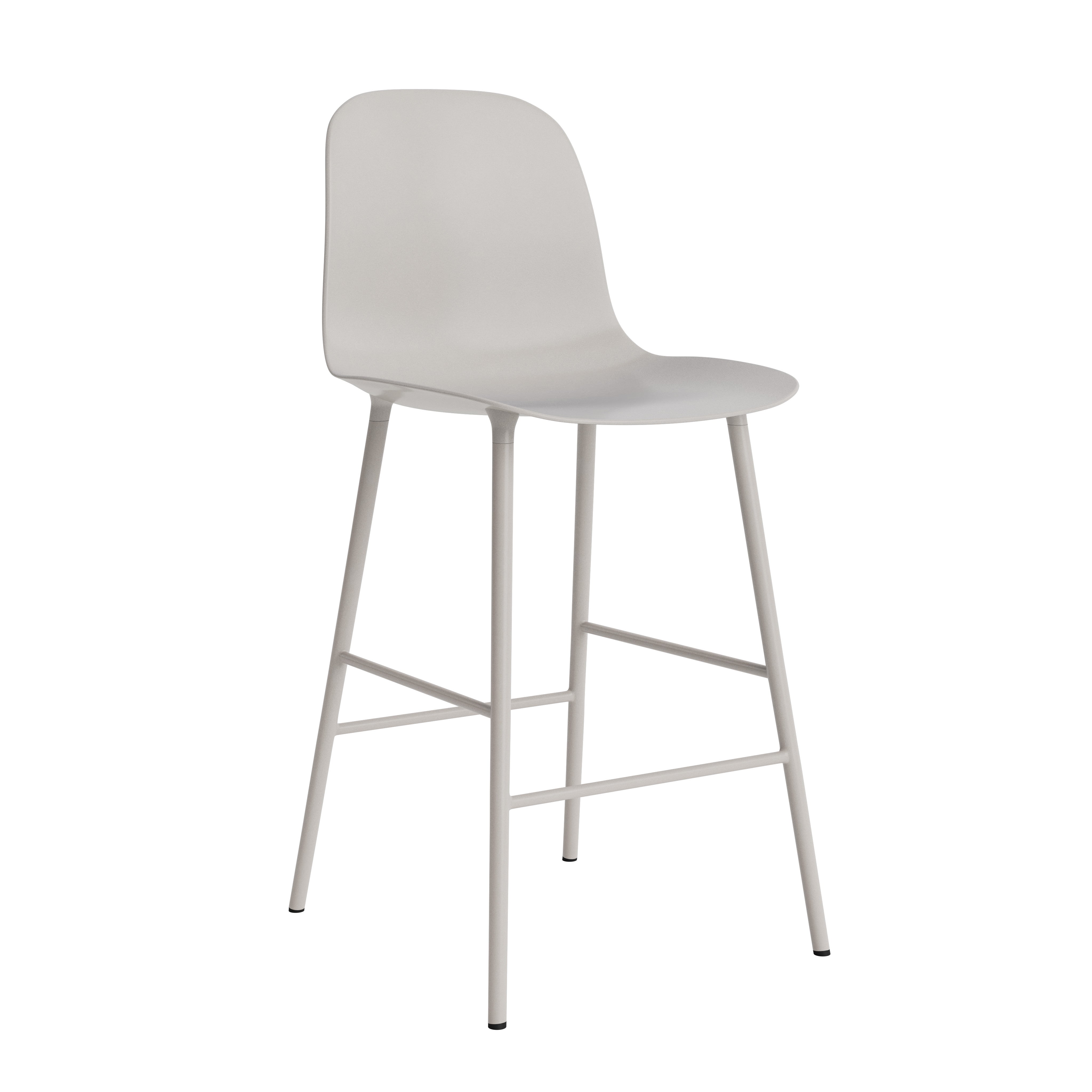 Bar chair forms warm gray
