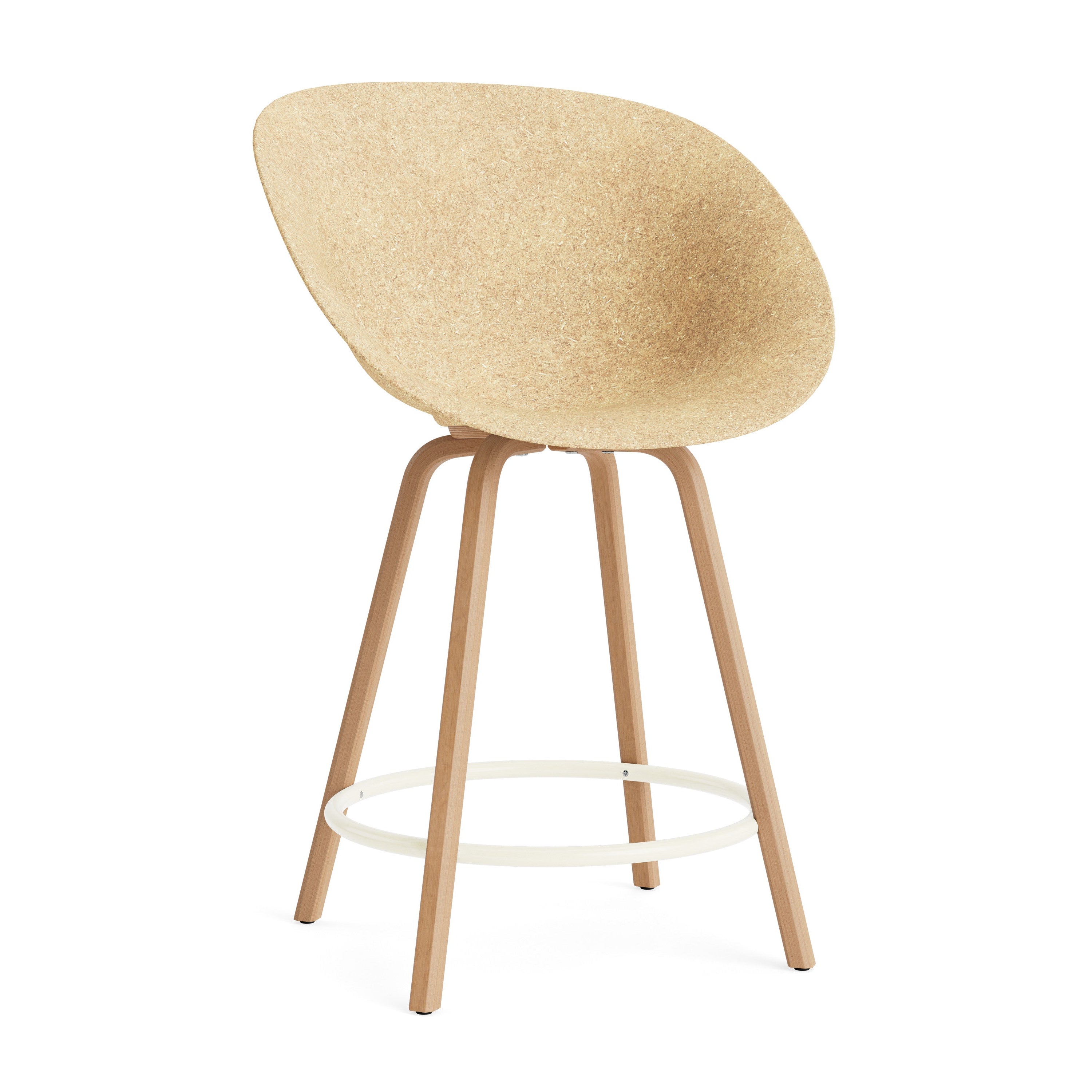 Armchair Bar Chair Bar Chair Beige with a beech base