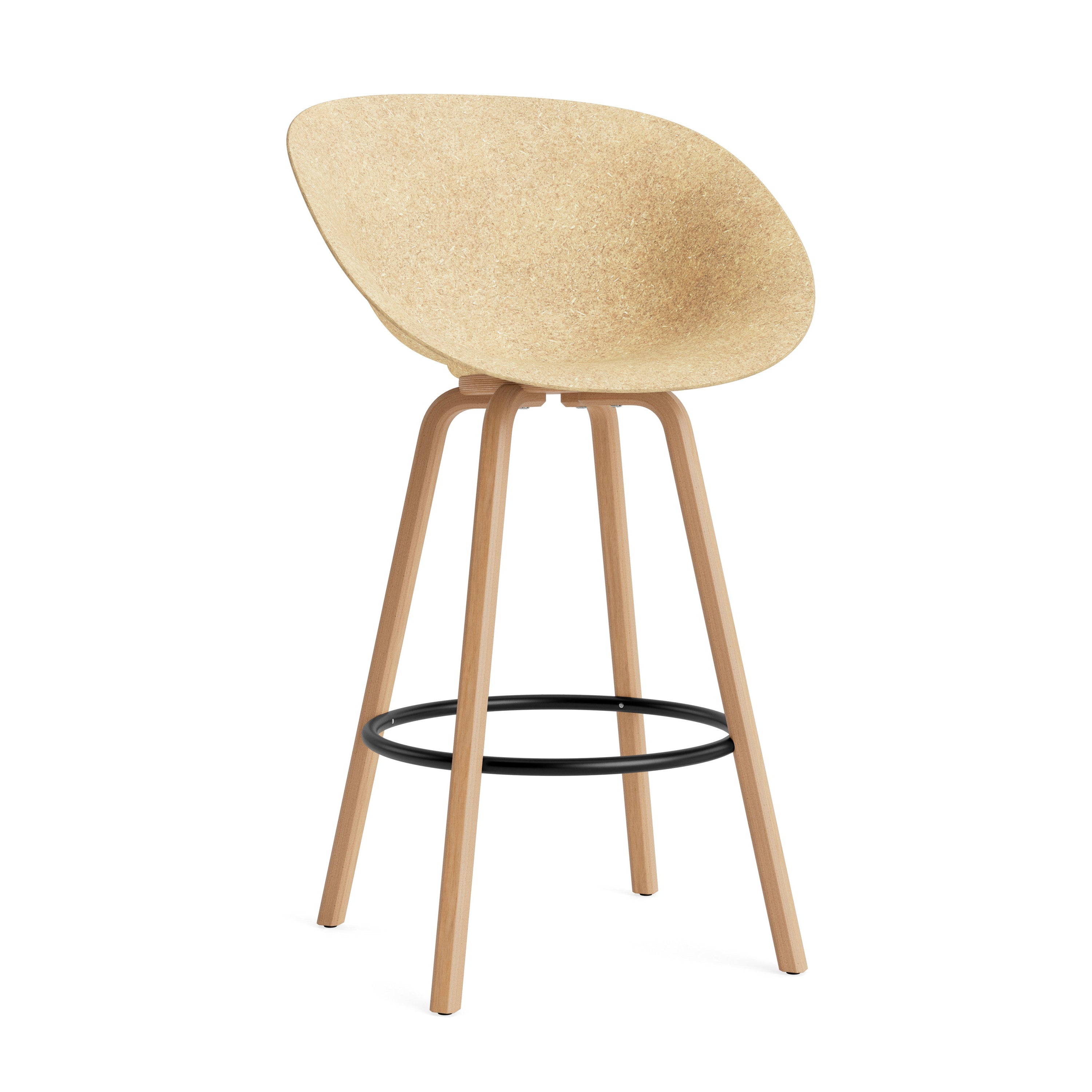Armchair Bar Chair Bar Chair Beige with a beech base