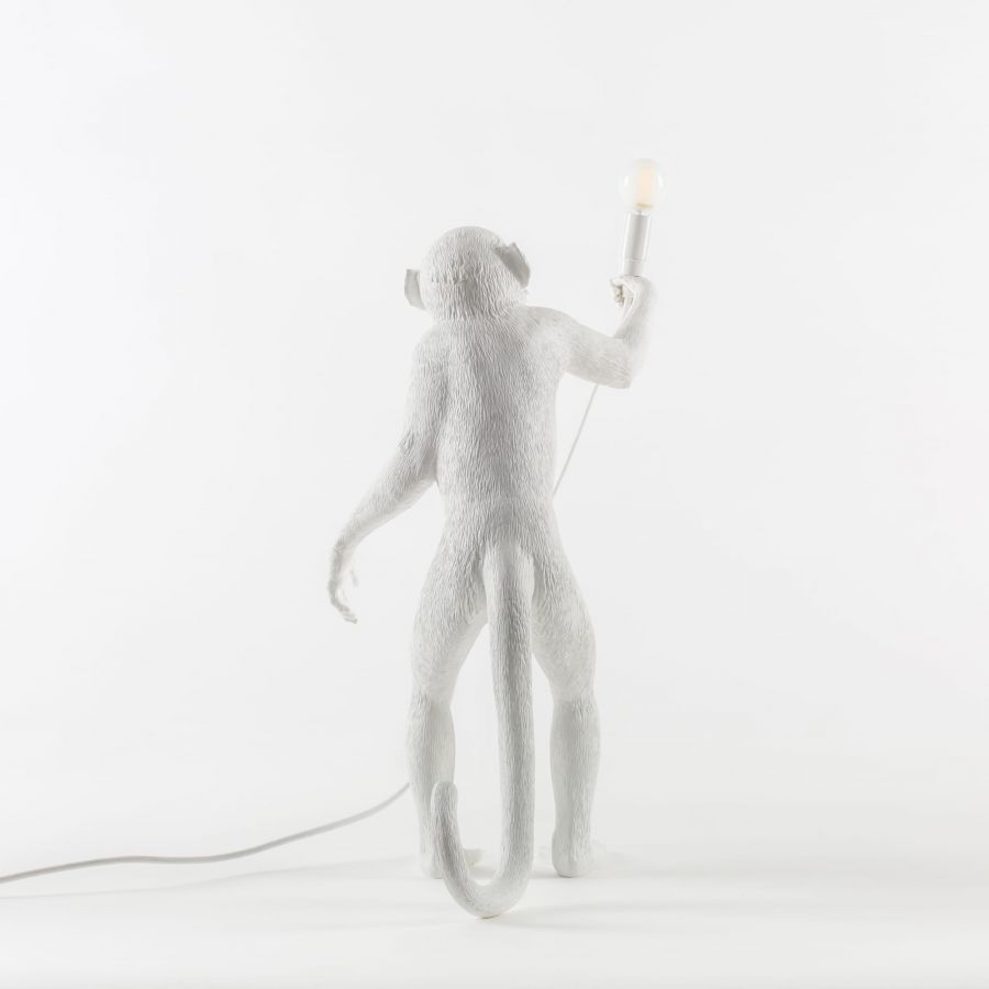 MONKEY STANDING table lamp white