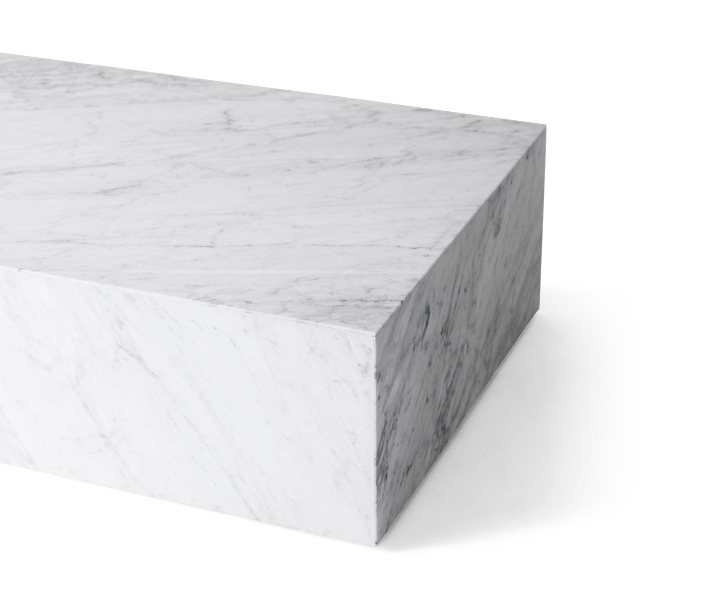 Couchtisch PLINTH weißer Marmor