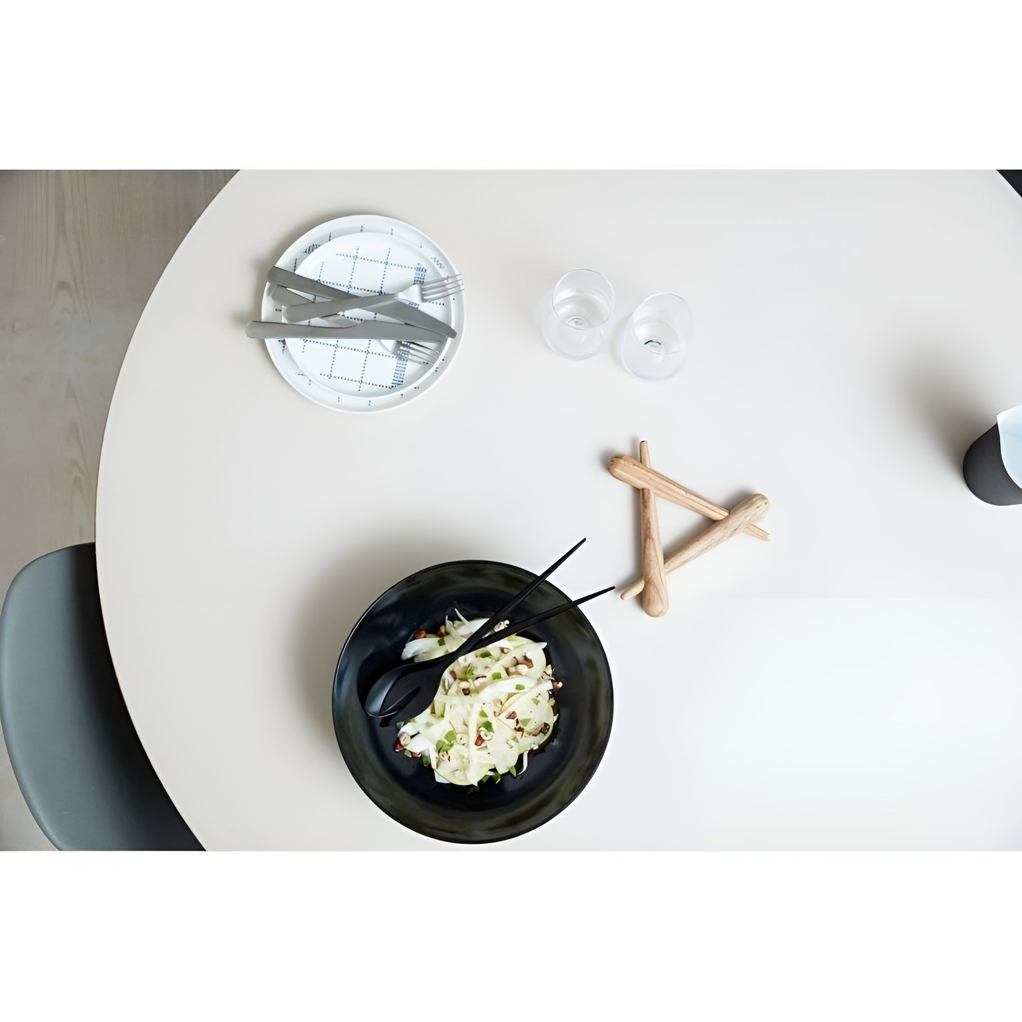 KRENIT Black Salad Cutlery
