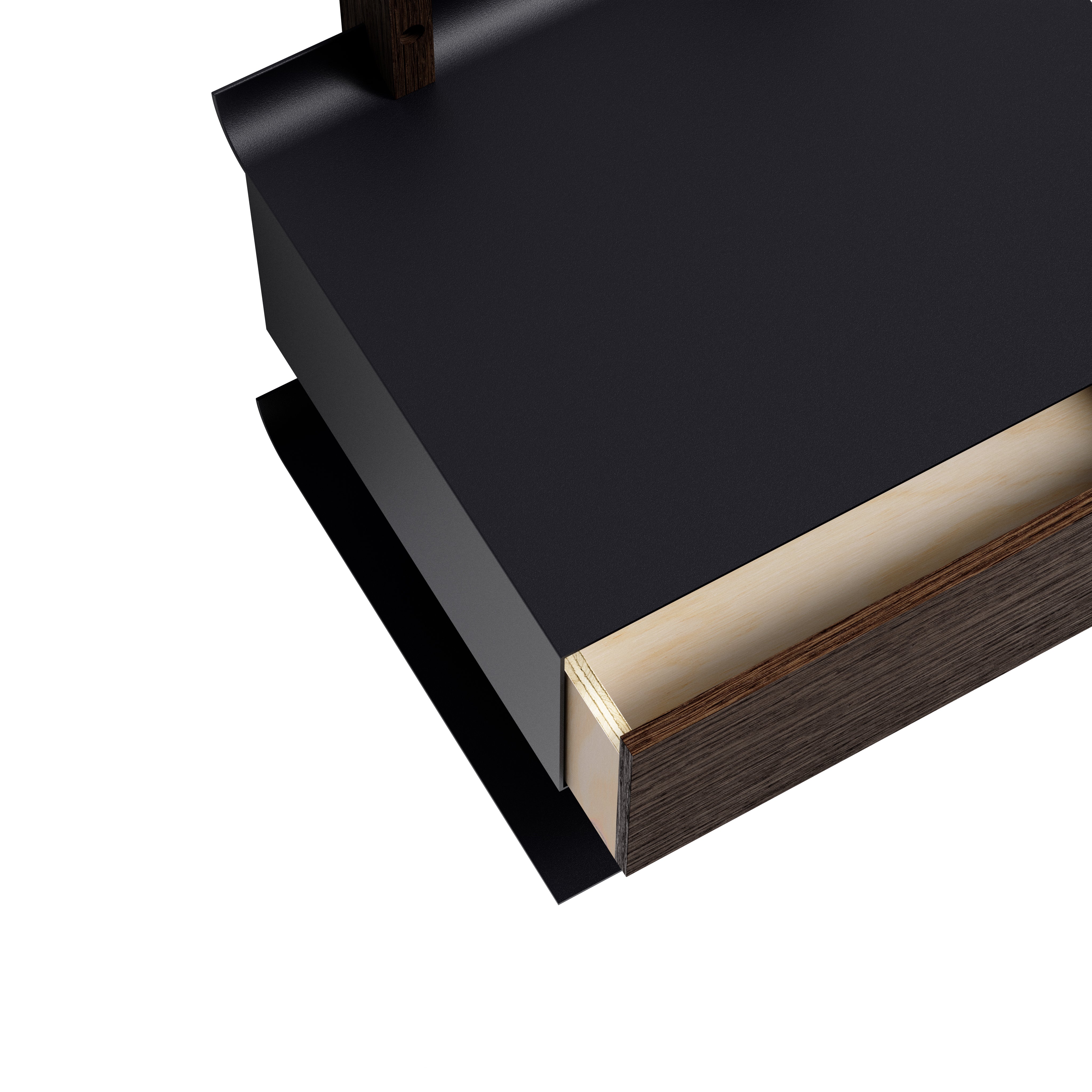 SMILE nightstand black