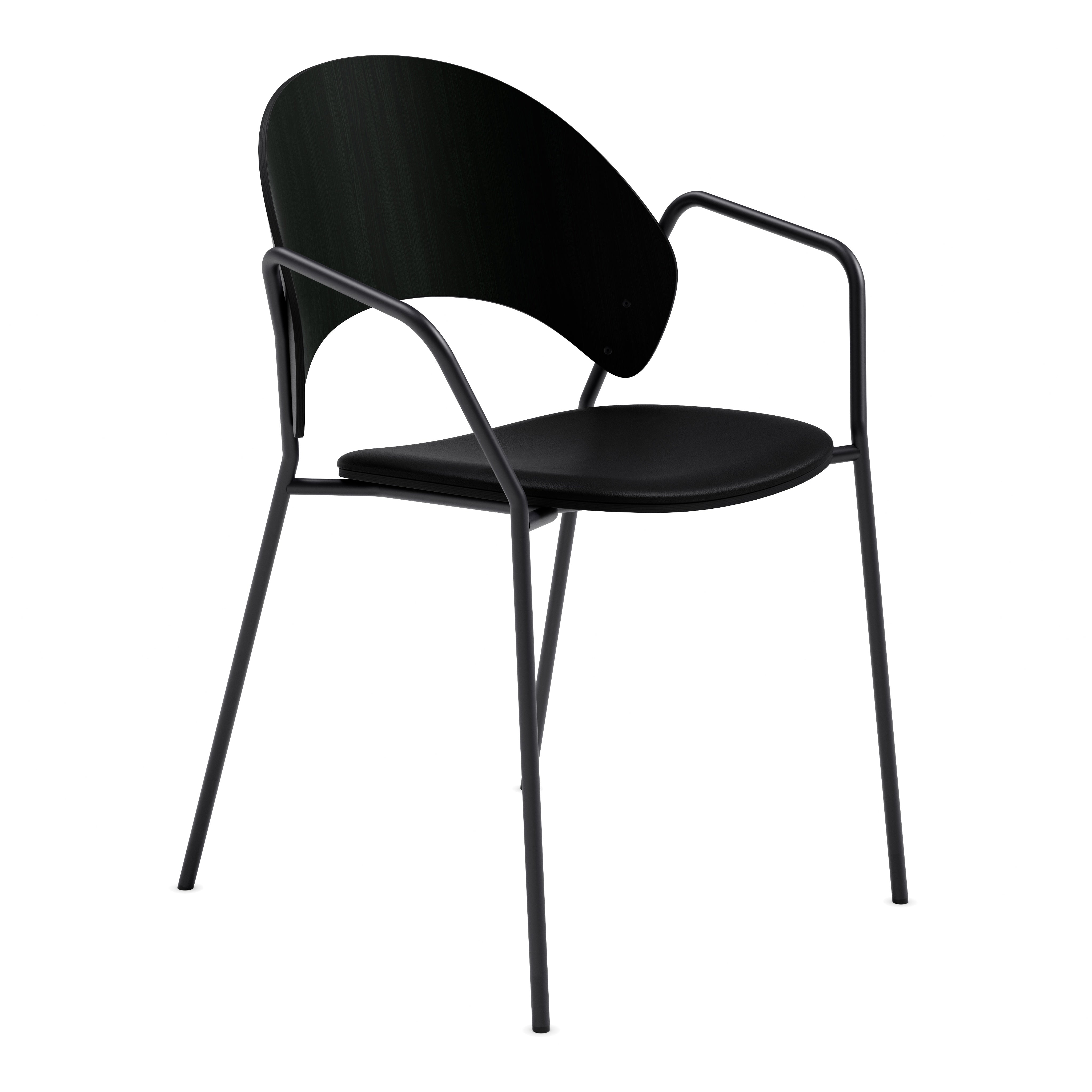 DOSINA Armchair with Armrests Black