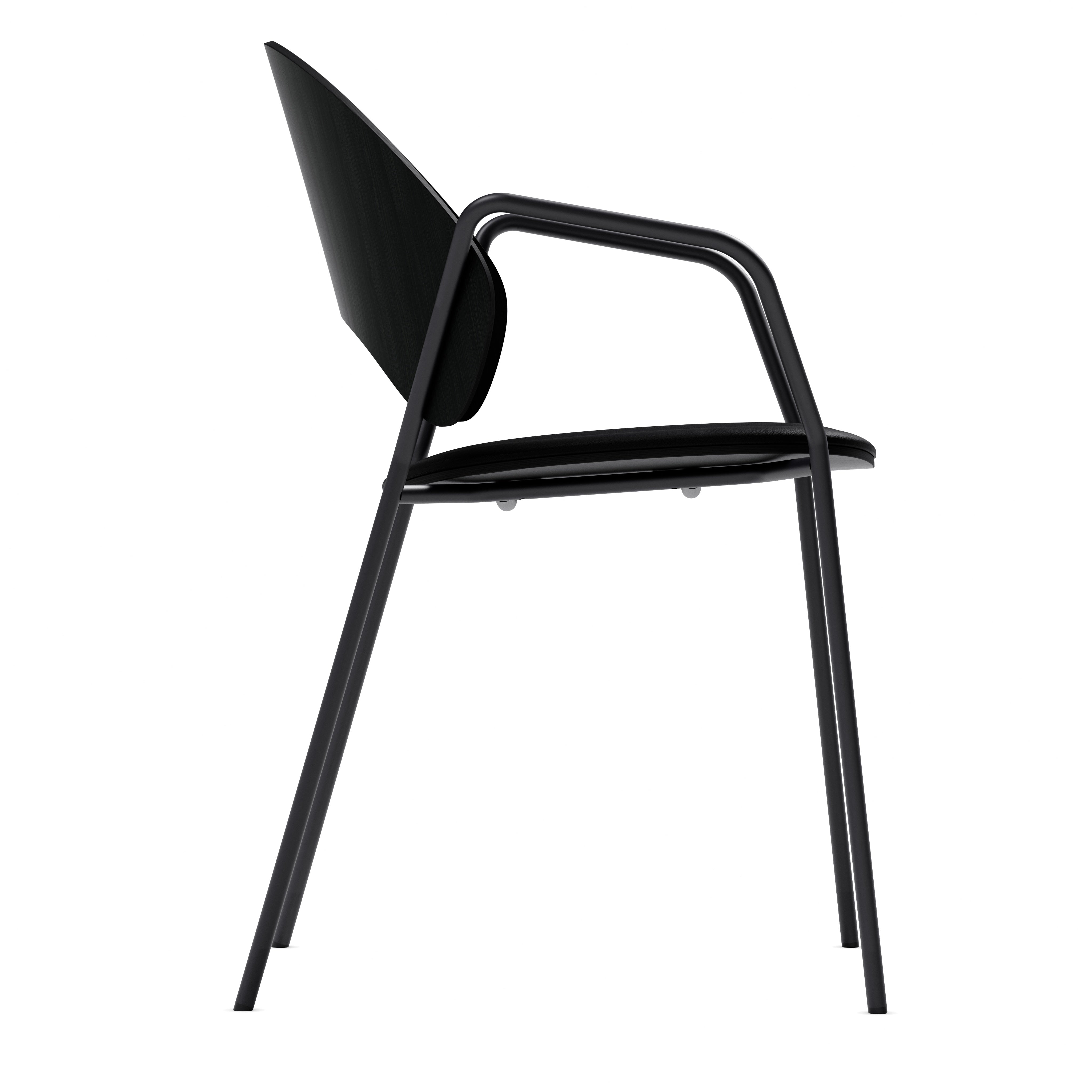 DOSINA Armchair with Armrests Black