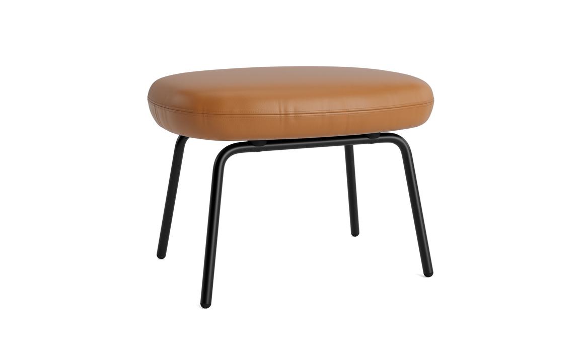 Upholstered footrest Era Black base