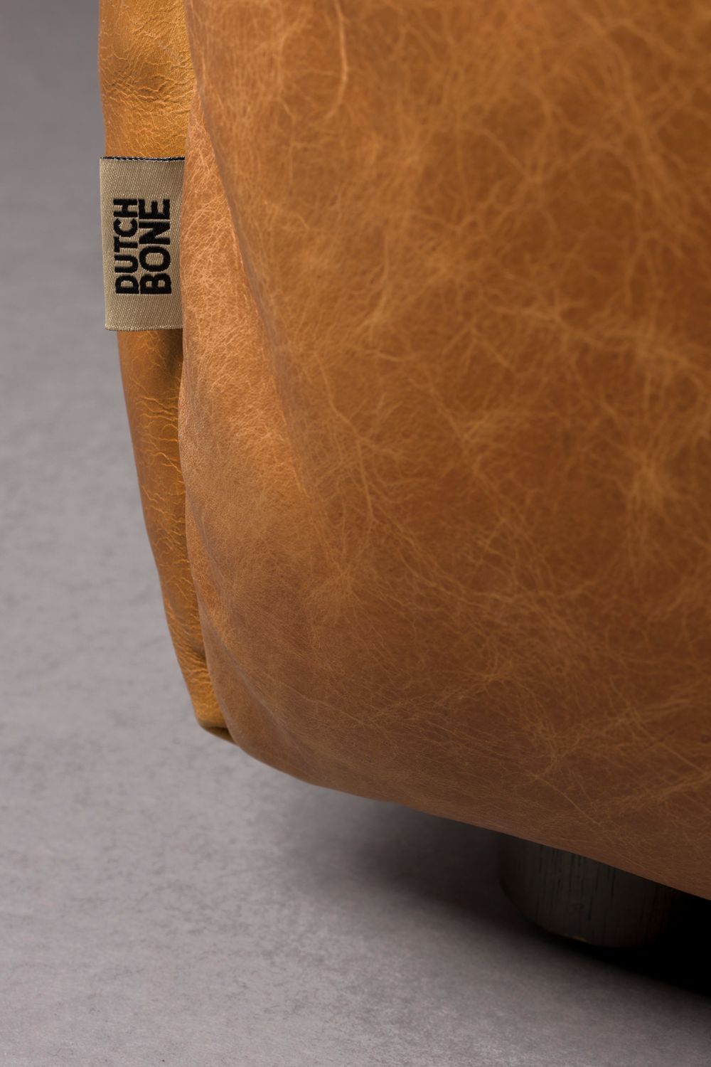 HACKMAN Modular Sofa - Left End Element in Cognac Leather