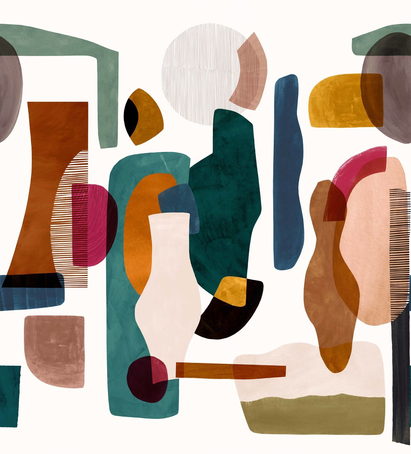 AUDRIA Mural Geometric Shapes