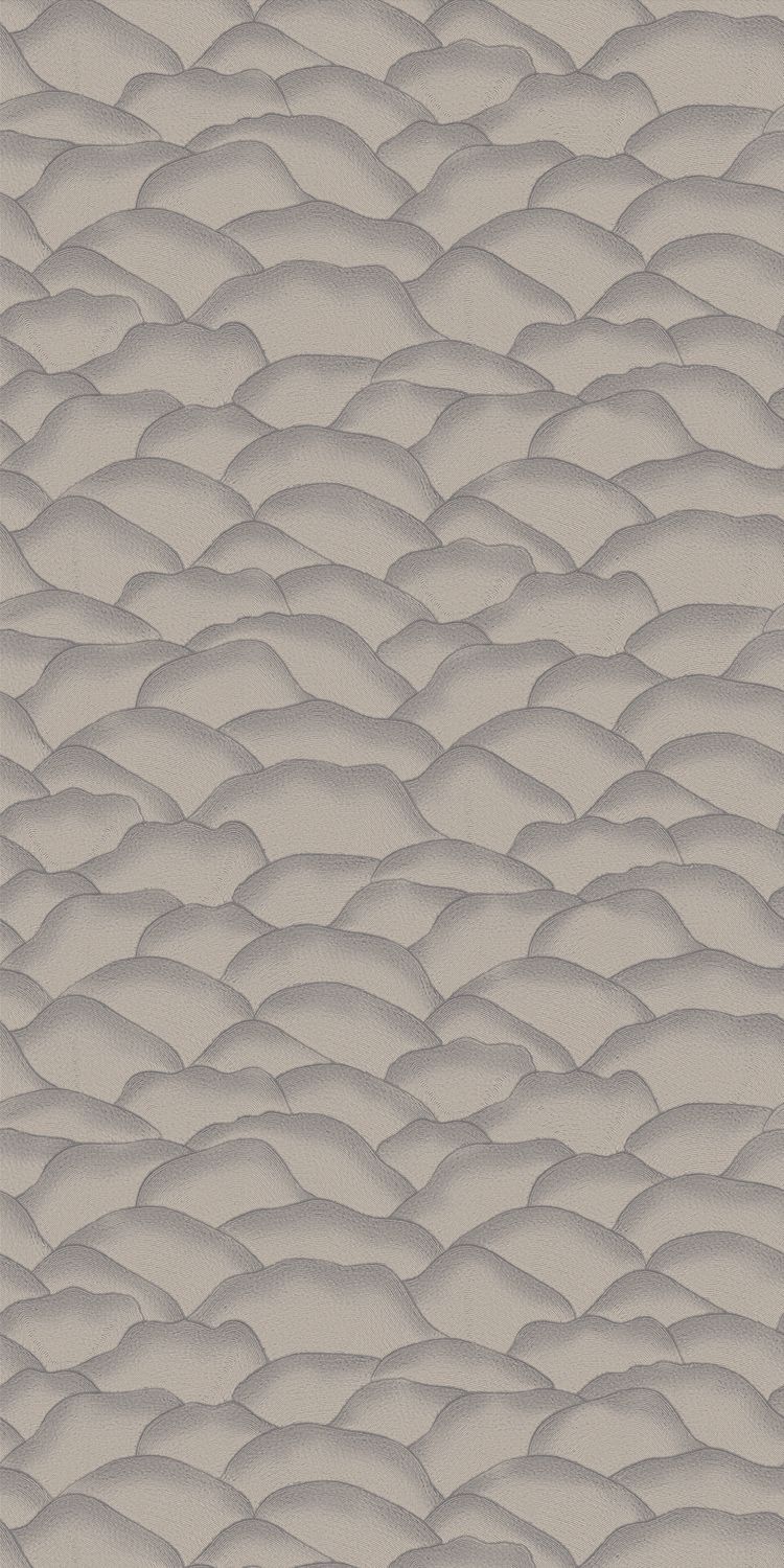 Ondula structural wallpaper gray